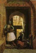Jean Leon Gerome Arnauts of Cairo at the Gate of Bab-el-Nasr Germany oil painting artist